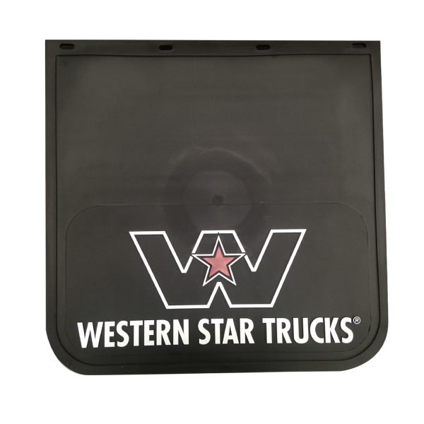 Mudflap Black 24X24 With Western Star Logo 462014007