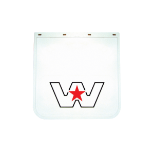 Mudflap White 24X24 With Western Star Logo 463014007