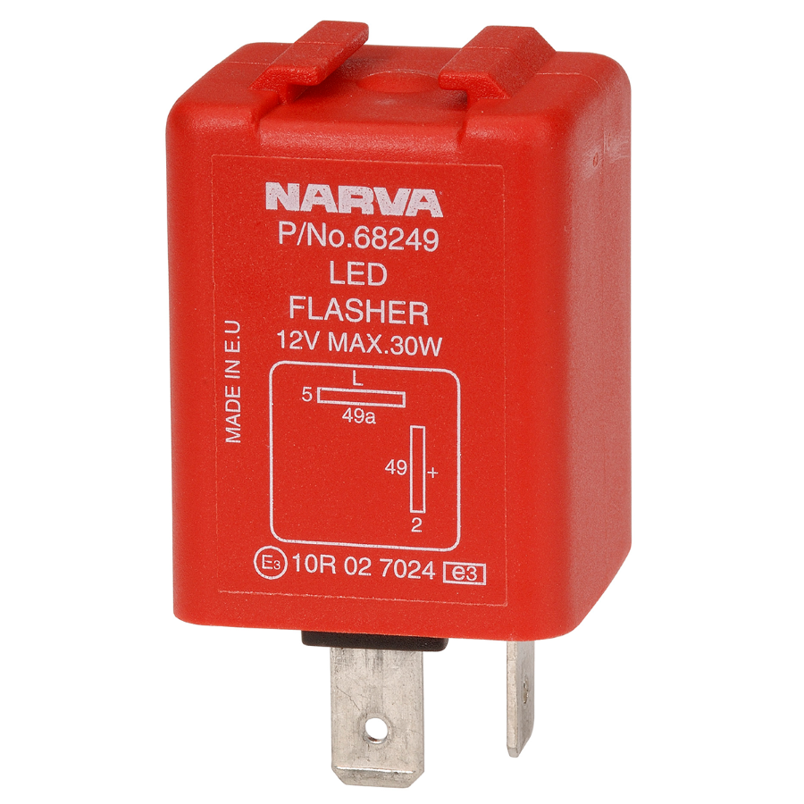 68249BLNAR - Narva - ELEC FLASHER 12V 2 PIN LED BL