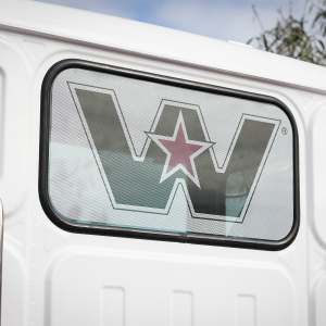 Rear Western Star window decal WSRWD