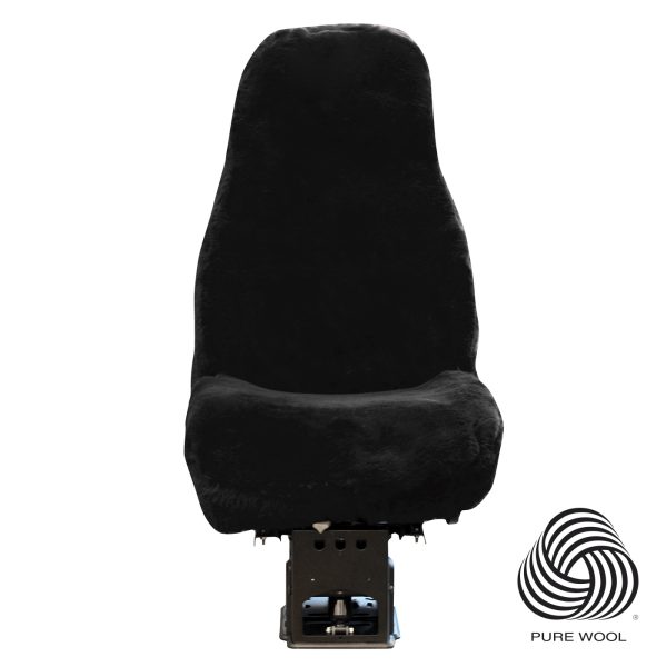 Wool seat cover National High-Back Black