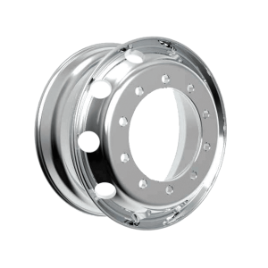 Alloy Wheel 22.5"x8.25" 285X10ST Machine Finish